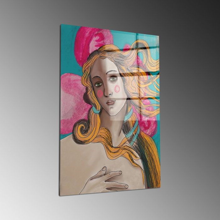 Wallity Cuadro Decorativo de Vidrio Templado Multicolor 40 x 60 cm